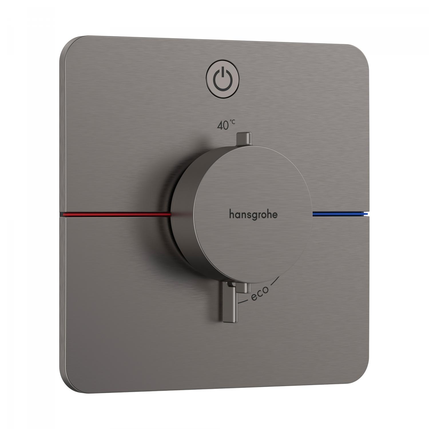 Hansgrohe Unitate comanda hansgrohe showerselect comfort, 1 iesire, termostat, necesita valva, mat, antracit, 15581340
