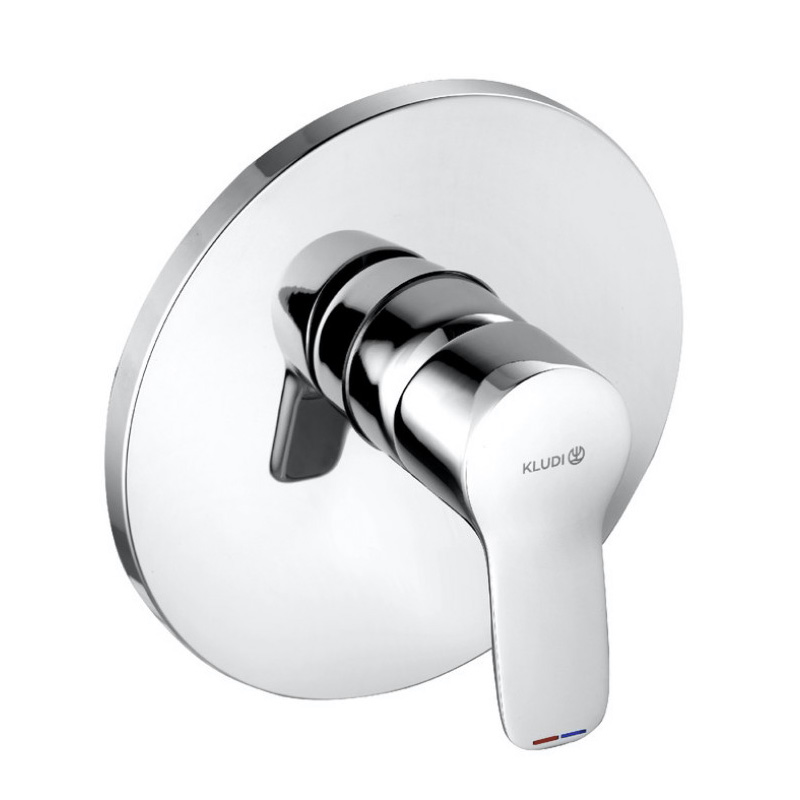 Kludi Unitate comanda kludi pure & easy 376550565, 1/2'', monocomanda, 1 iesire, necesita set fixare, crom