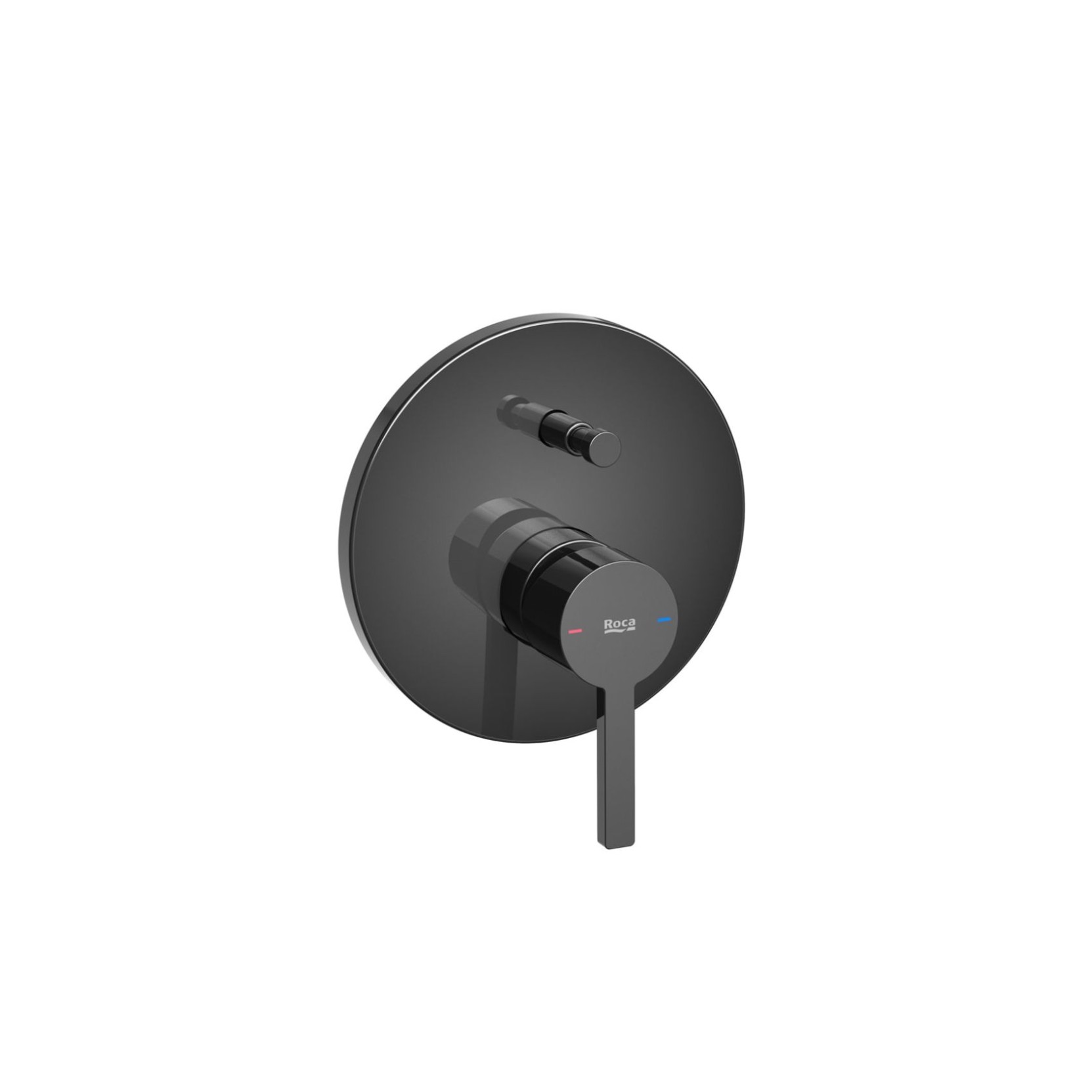 Roca Unitate comanda roca naia, 2 consumatori, necesita valva, lucios, negru titan, a5a0b96cn0