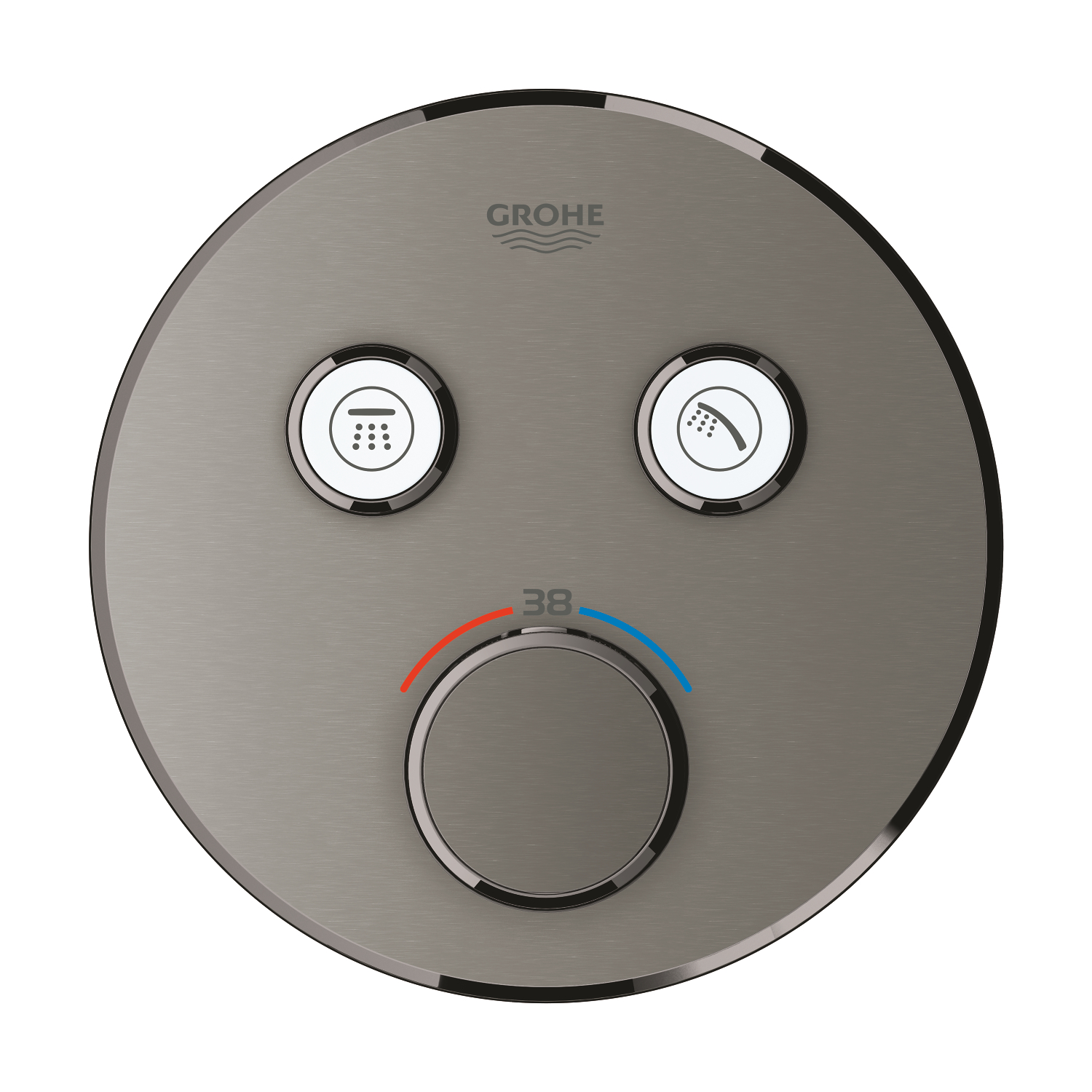 Grohe Unitate control grohe smartcontrol, 2 iesiri, termostat, necesita valva, mat, grafit, 29119al0