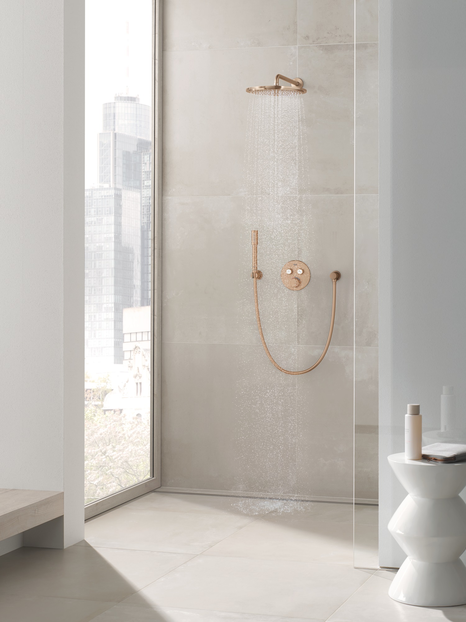 Unitate comanda Grohe 29119DL0, control Grohtherm Smartcontrol, tip comanda dubla comanda, buton push turn, cupru [1]