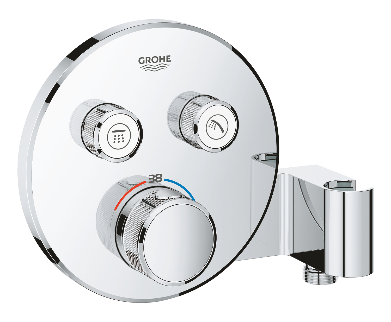 Grohe Unitate control grohe smartcontrol 29120000, aparent, termostat, safestop, iesire dus 1/2'', suport para, necesita set crom