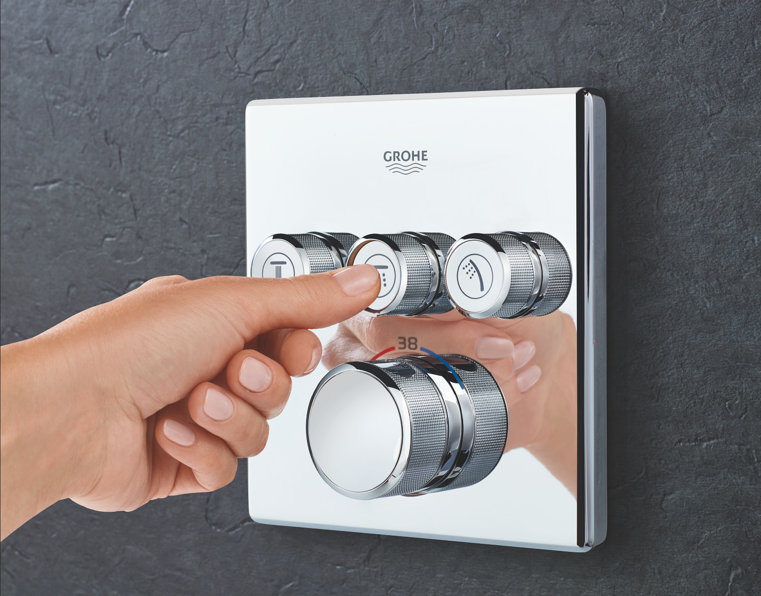 Unitate comanda Grohe 29126000, control SmartControl Cube, tip comanda