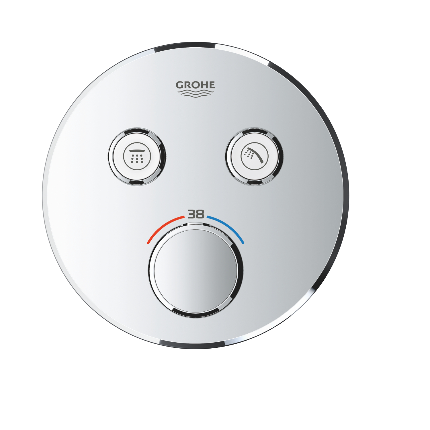 Grohe Unitate control grohe grohtherm smartcontrol 29119000, 2 iesiri, termostat, necesita set fixare, crom