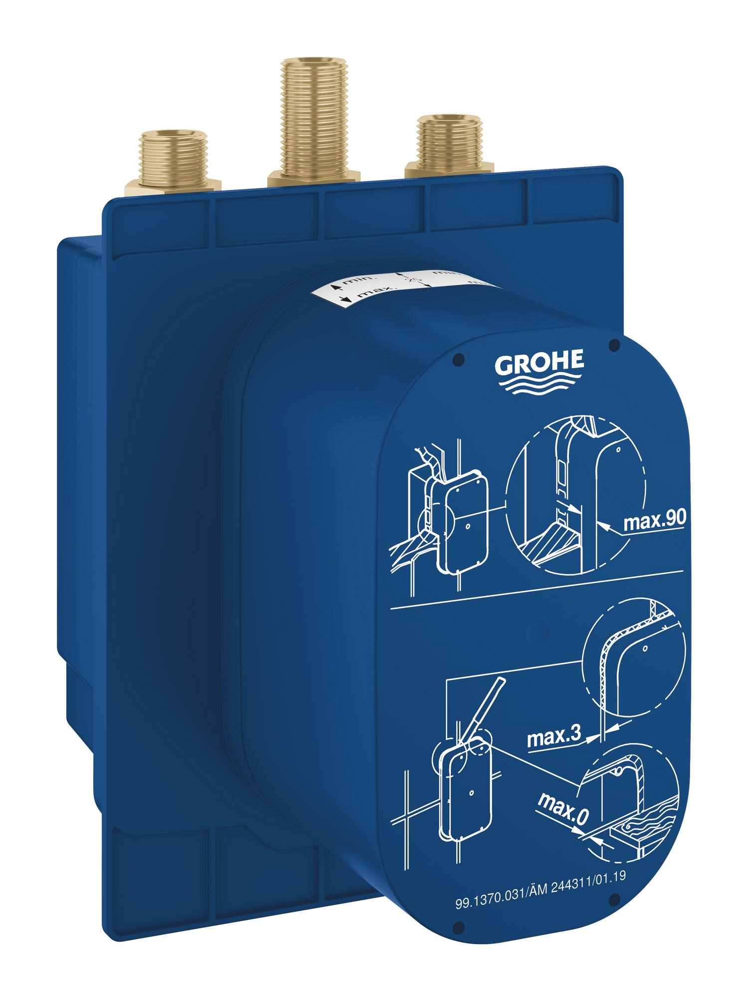 Grohe Valva baterie lavoar grohe eurosmart cosmo e, termostat, baterie, 36458000