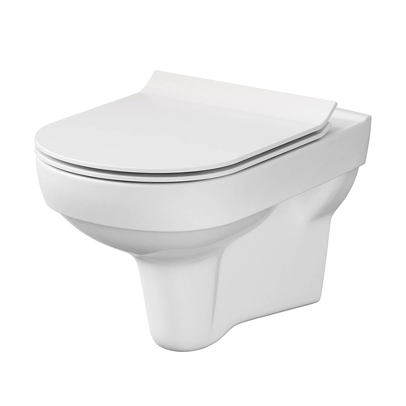 Cersanit Vas wc cersanit city, suspendat, rimless, capac softclose, alb, k701-143
