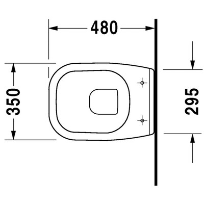 Vas WC Duravit 22110900002, D-Code, montaj suspendat, zona montaj interior, tip clatire jet de apa, alb [3]
