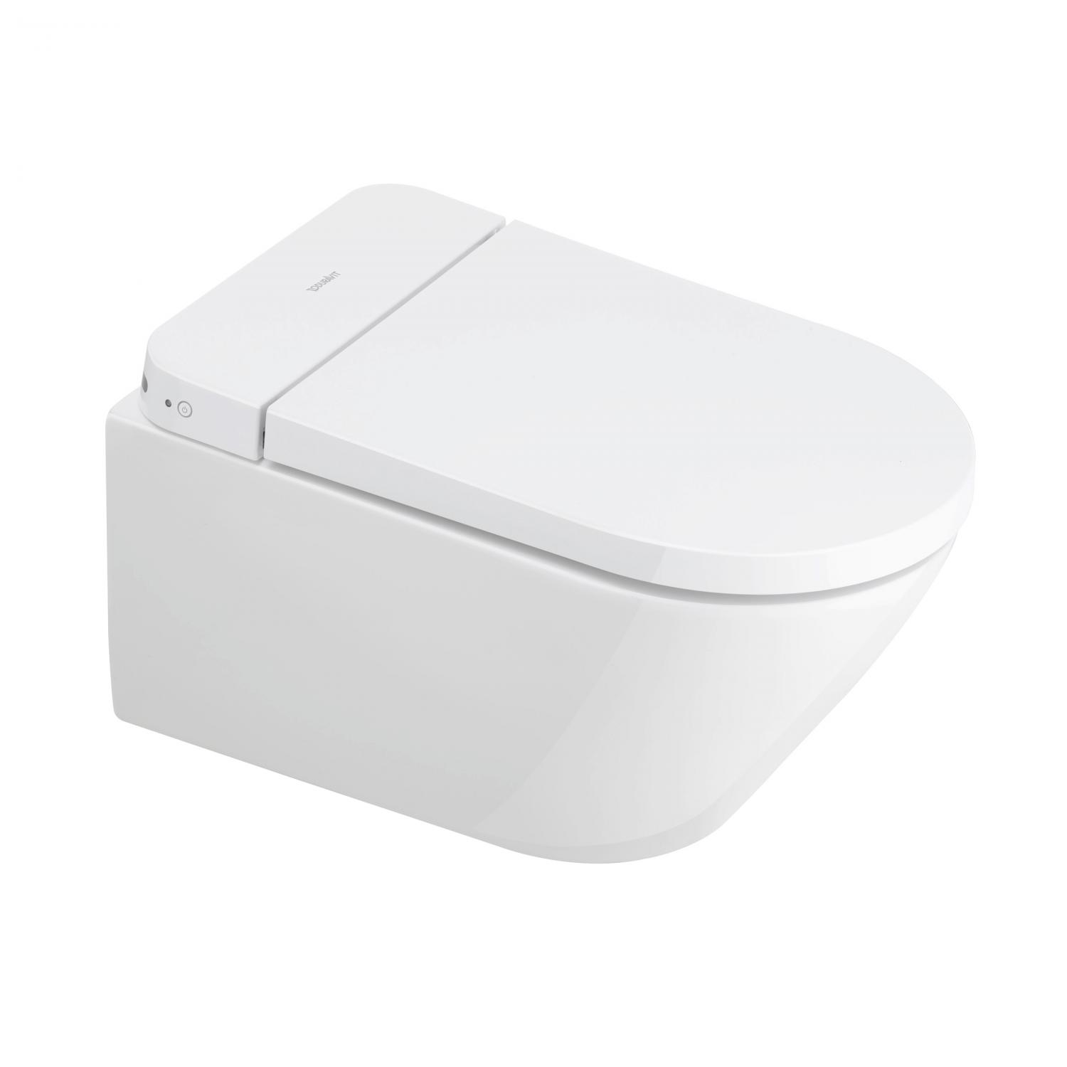 Duravit  Vas wc duravit sensowash, suspendat, rimless, bideu, telecomanda, capac softclose, alb, 654000012004300