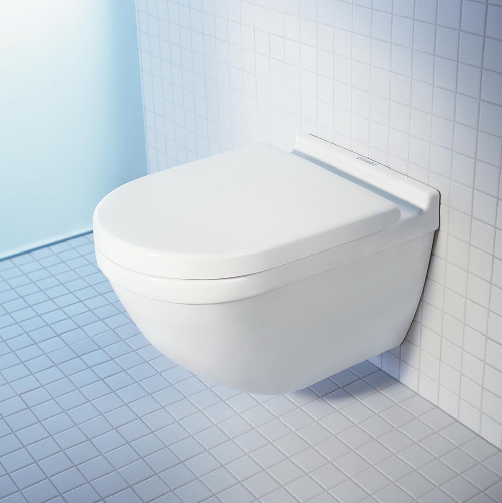 Vas WC Duravit 2225090000, Starck 3, montaj suspendat, tip clatire jet de apa, tip evacuare orizontala, alb [4]