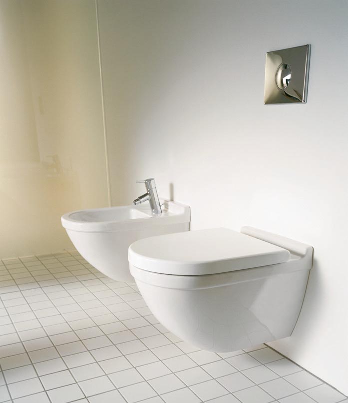 Vas WC Duravit 2225090000, Starck 3, montaj suspendat, tip clatire jet de apa, tip evacuare orizontala, alb [5]