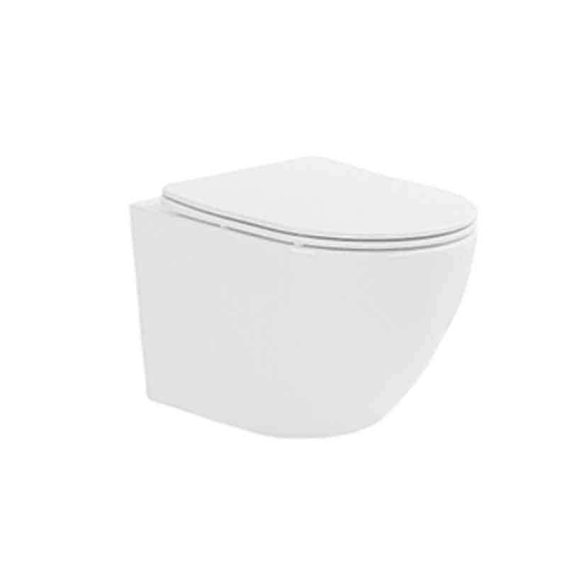 Fluminia Vas wc fluminia ricci, suspendat, rimless, capac softclose, alb, m203