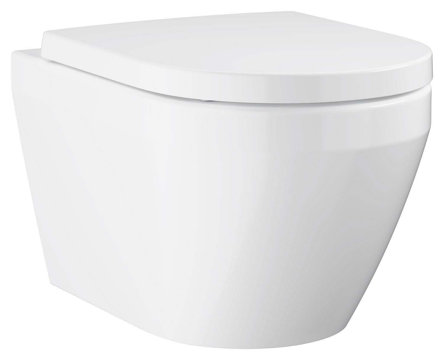 Grohe Vas wc grohe new euro ceramic, suspendat, rimless, capac softclose, alb, 102510sh00