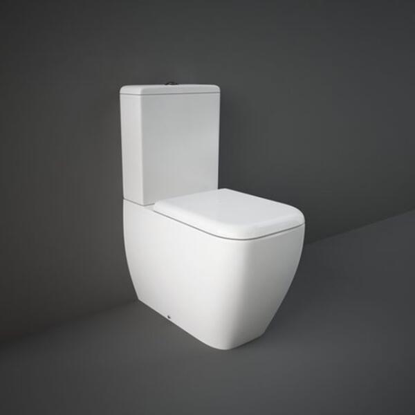 Rak Ceramics  Vas wc rack ceramics metropolitan mewc00003, montare pe podea, evacuare orizontala, pentru rezervor aparent, alb
