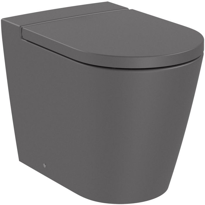 Roca Vas wc roca inspira, pe podea, rimless, fara capac, negru onyx, a347526640
