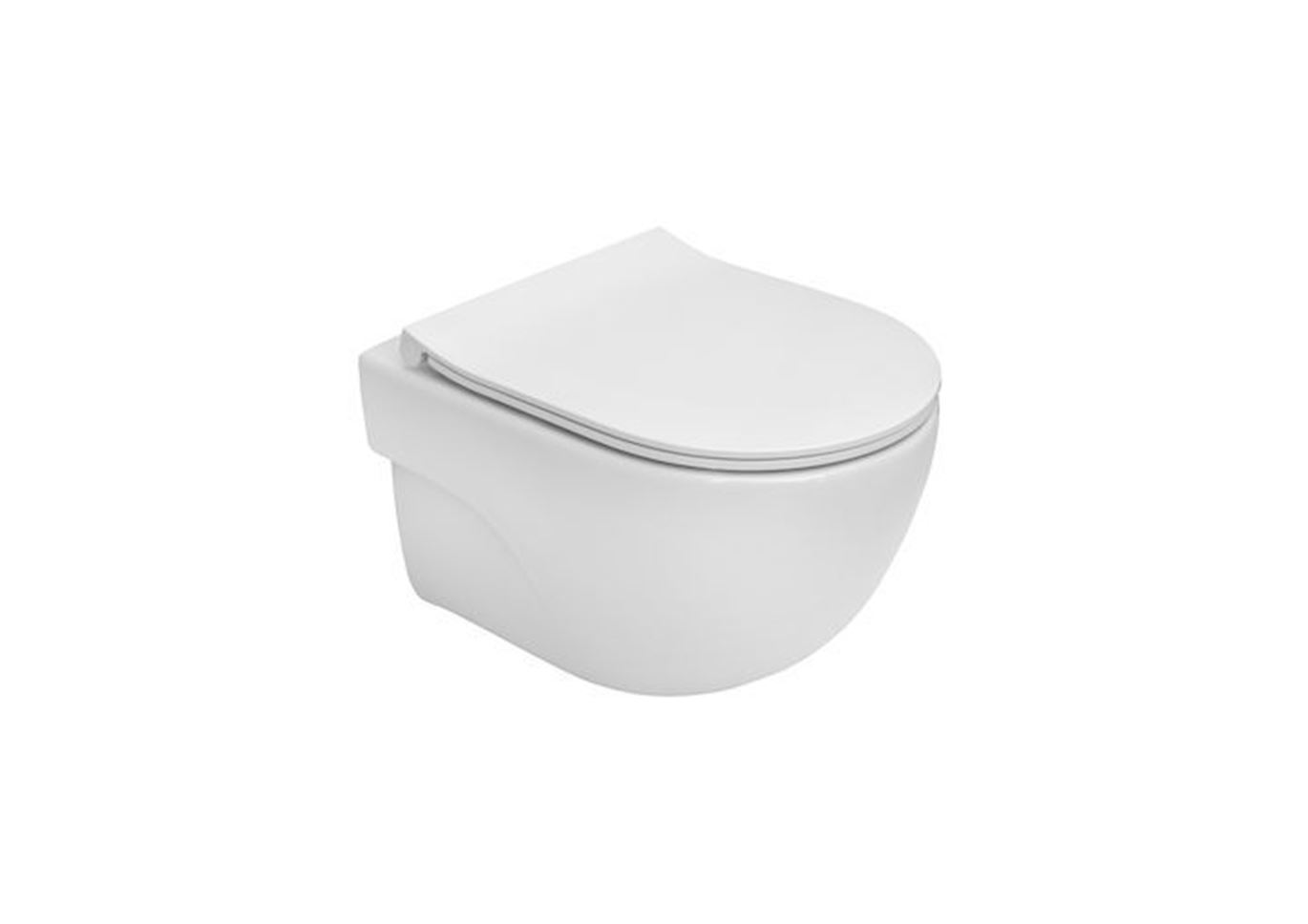 Vas WC Roca A346244000, Meridian, montaj suspendat, tip clatire jet de apa, tip evacuare orizontala, alb [2]