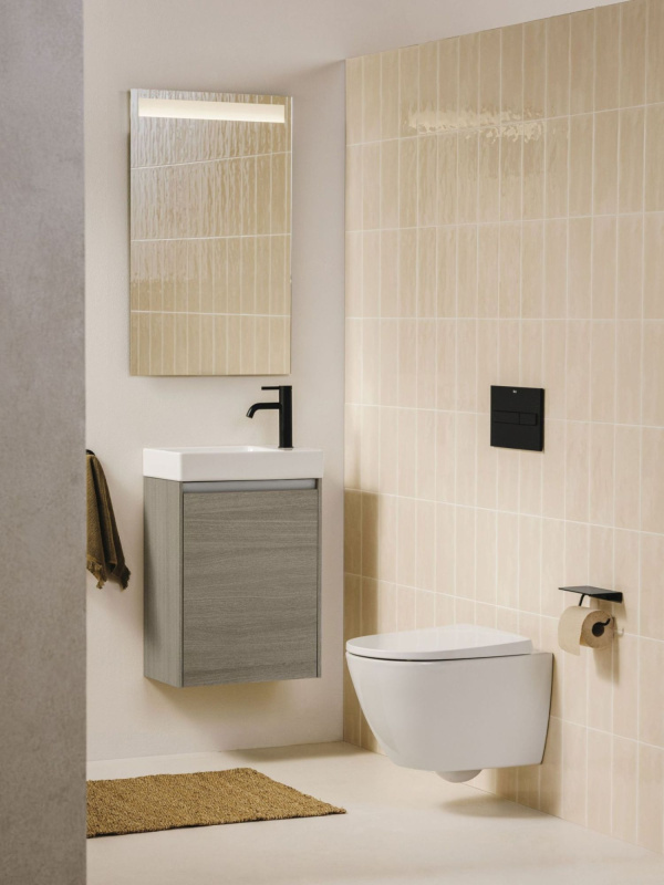 Vas WC Roca A34668C000, Ona, montaj suspendat, tip clatire vortex, utilizare igienica si eficienta, alb [5]