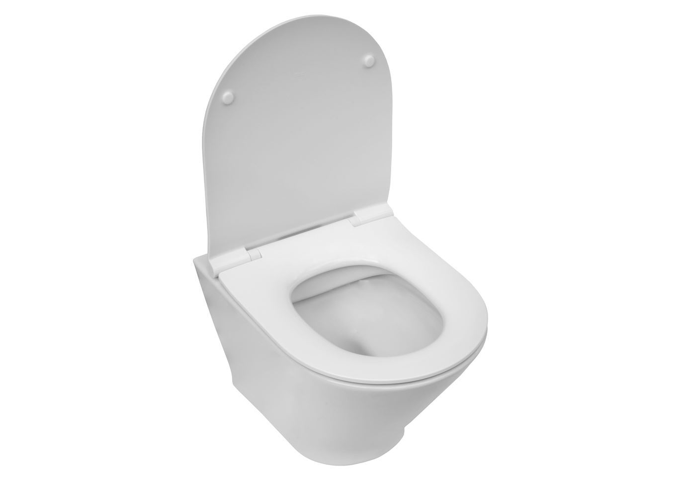Vas WC Roca A3460NB000, The Gap, montaj suspendat, tip clatire jet de apa, tip evacuare orizontala, alb [7]