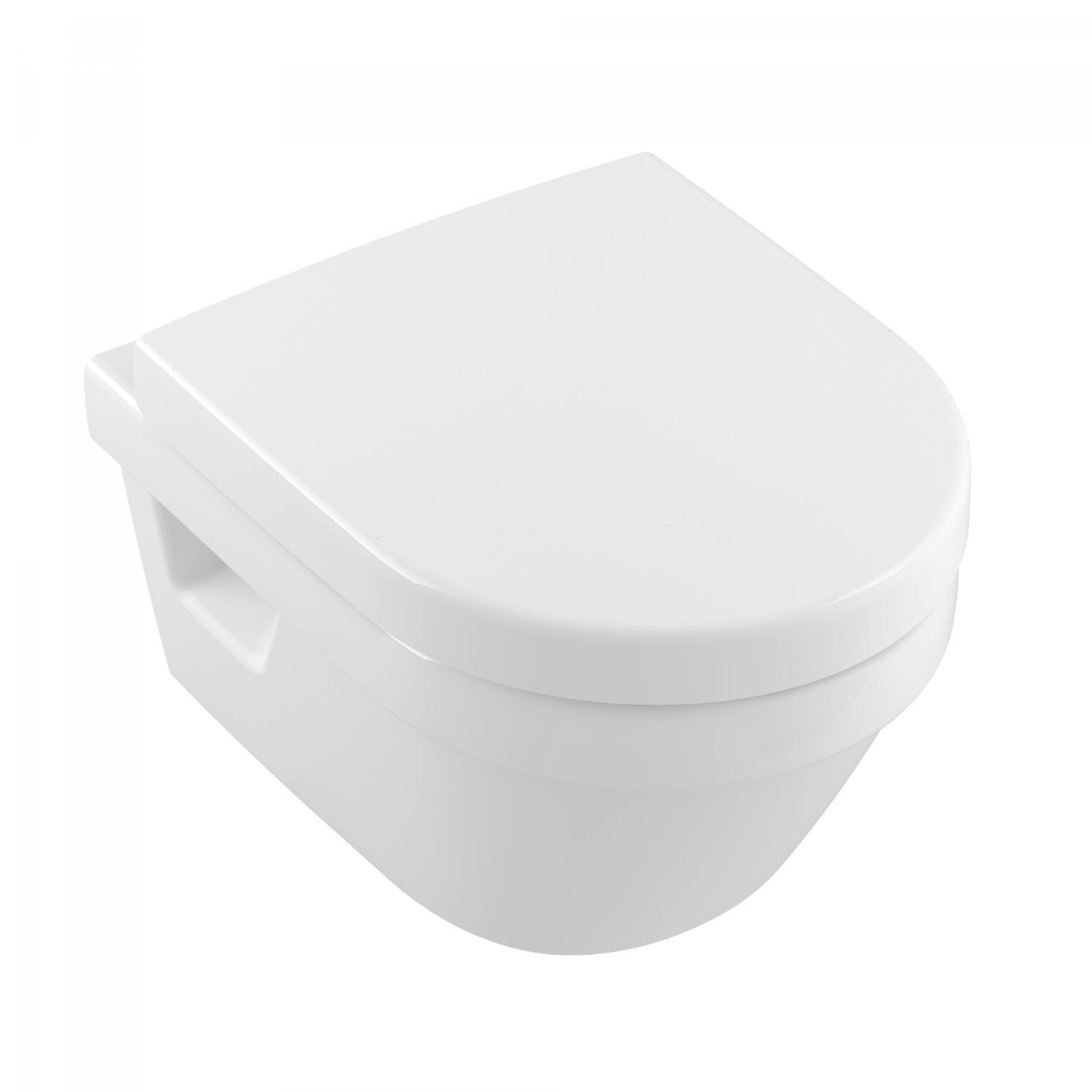 Villeroy and Boch Vas wc villeroy & boch architectura, suspendat, rimless, capac softclose, alb, 4687hr01