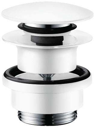 Hansgrohe Ventil hansgrohe, universal, push-open, mat, alb, 50100700