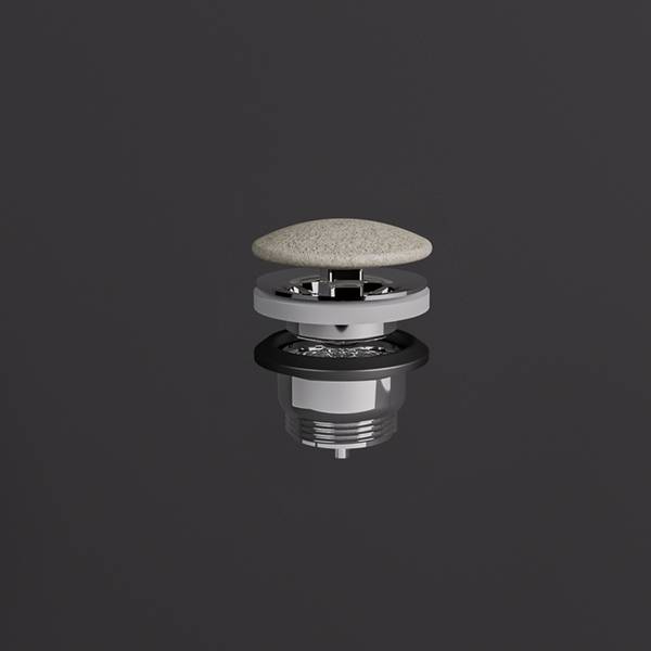 Rak Ceramics  Ventil lavoar rak ceramics, universal, g 1 1/4'', push to open, mat, gri piatra, duo002621a