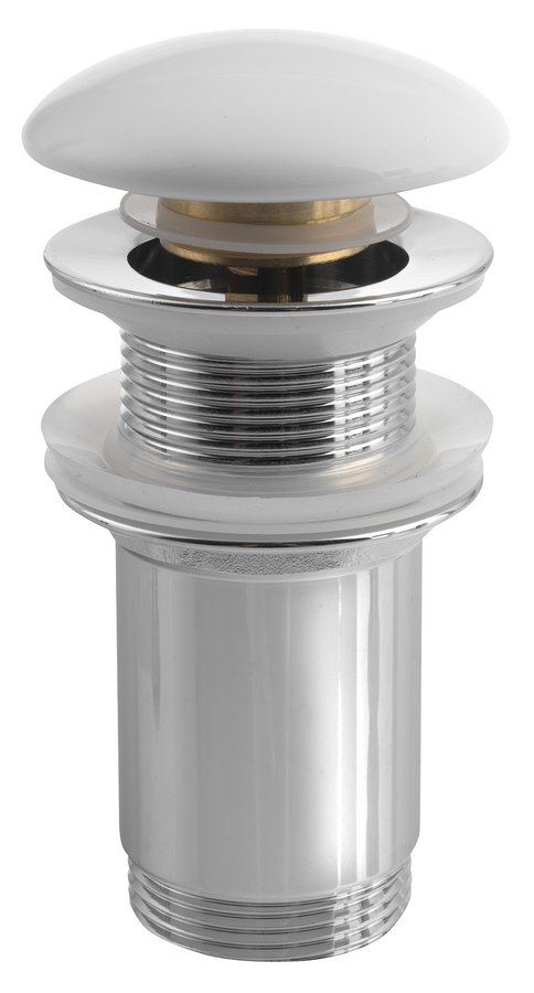 Sapho Ventil lavoar sapho g 1 1/4'', push to open, 70 mm, fara preaplin, crom, ar900