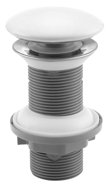 Sapho Ventil lavoar sapho g 1 1/4'', push to open, 72 mm, mat, alb, 38tp0161i