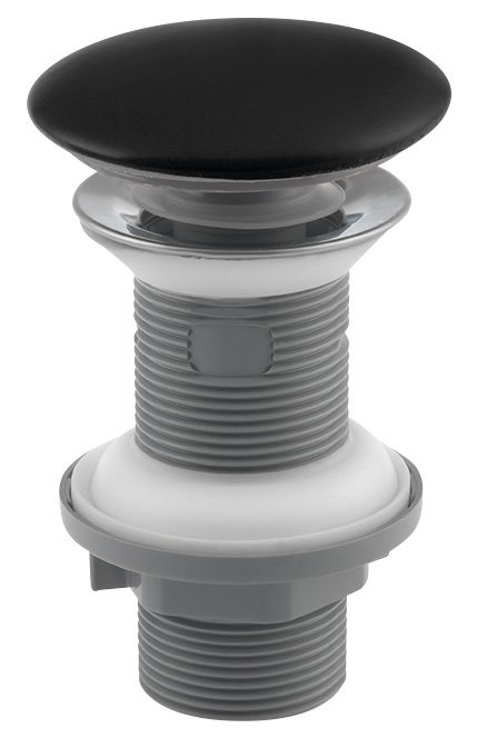 Sapho Ventil lavoar sapho g 1 1/4'', push to open, 72 mm, mat, negru, 38tp0163i