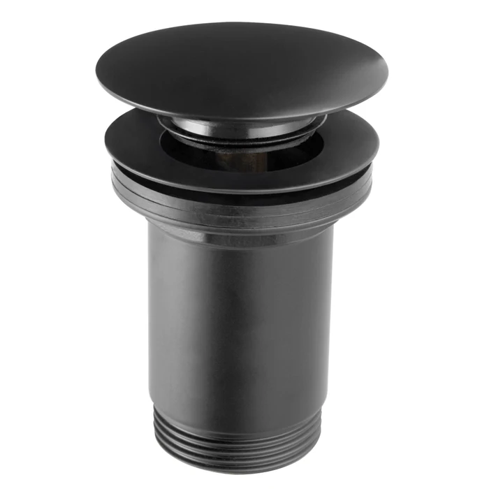 Ferro Ventil lavor ferro, g 1 1/4'', push to open, mat, negru, s285b-bl-b