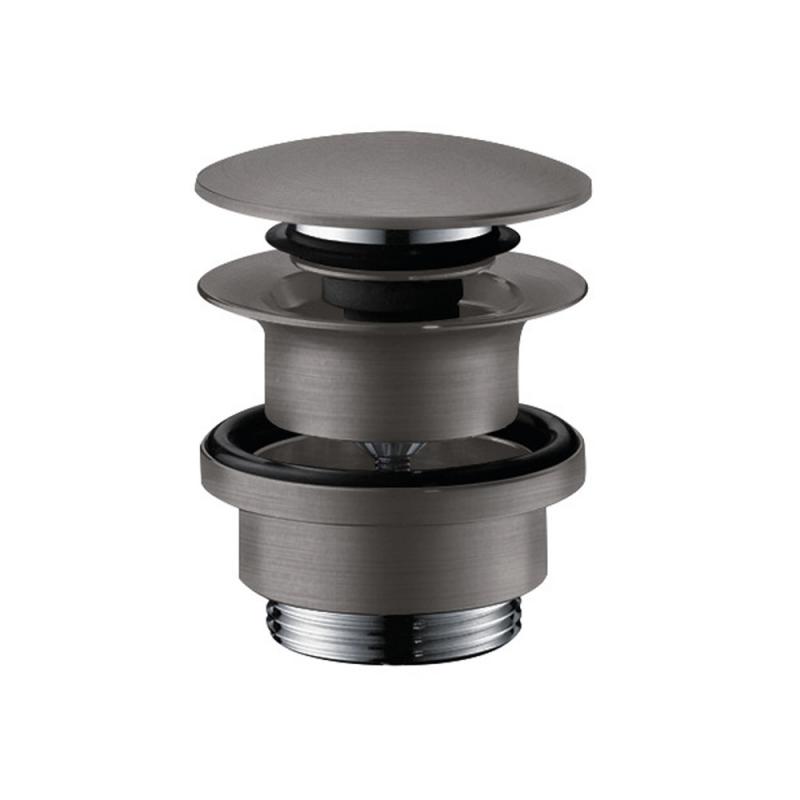 Hansgrohe Ventil push to open hansgrohe 50100340, universal, g 1 1/4'', pentru lavoar cu prealin, alama, mat, antracit