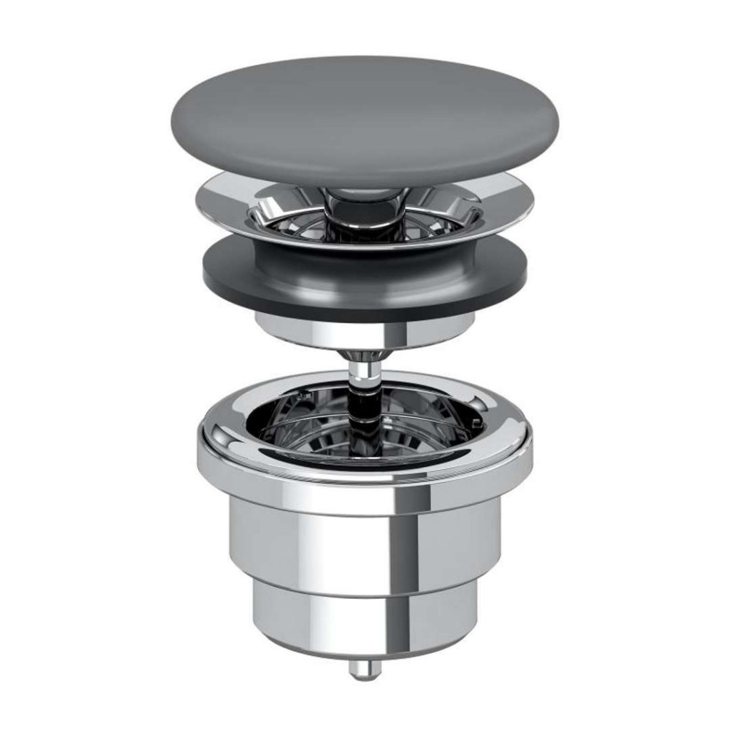 Villeroy and Boch Ventil villeroy and boch, g 1 1/4'', fara inchidere, capac ceramic, grafit, 683500i4
