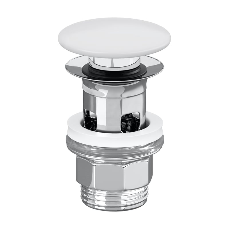 Villeroy and Boch Ventil villeroy and boch, g 1 1/4'', push to open, capac ceramic, alb, 681700rw