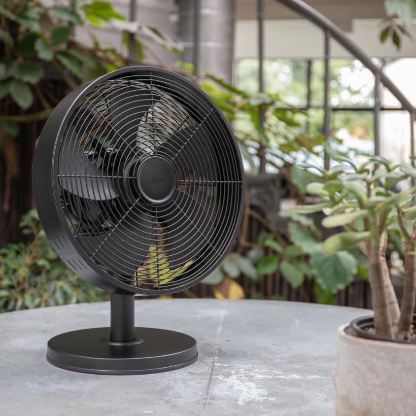 Livoo Ventilator birou livoo, 35 w, 33 cm, 3 viteze, oscilare, negru, dom488