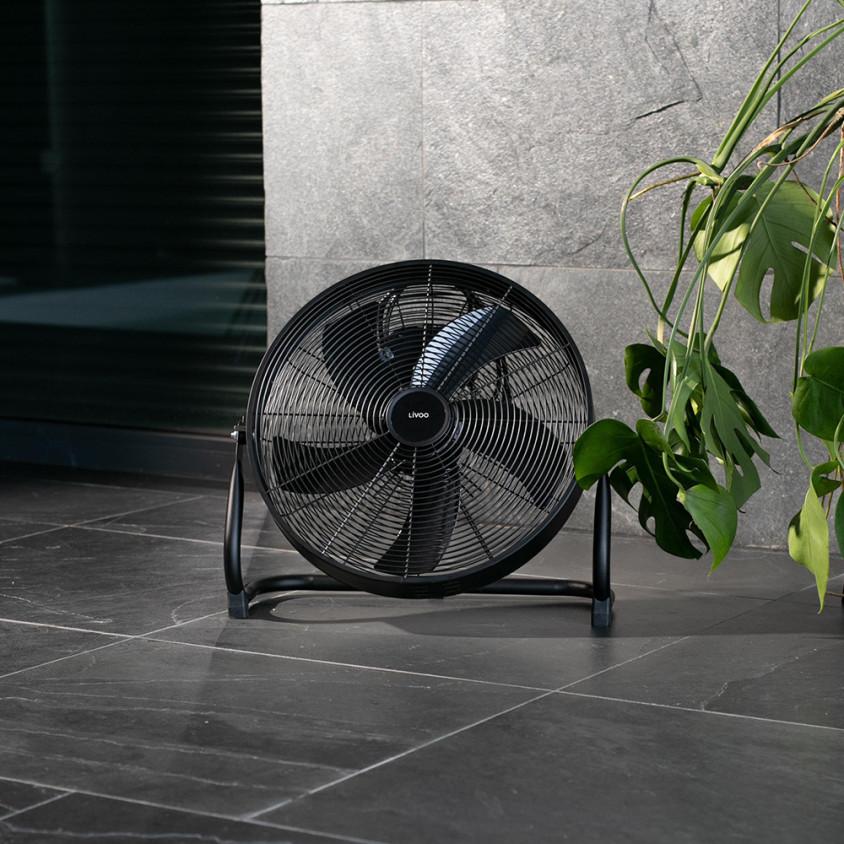 Livoo Ventilator podea livoo, 55 w, 45 cm, 3 viteze, negru, dom508