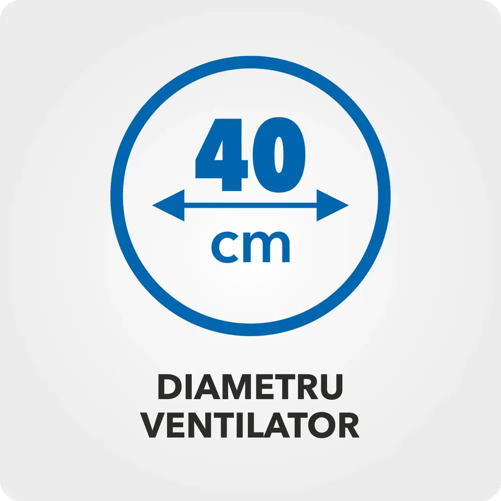 Ventiltor pe podea Daewoo DDV166, 50 W, 3 trepte, 40 cm, 2 m, 153 cm, 43.5 cm, 44 cm, 2.2 kg, inaltime reglabila, Negru