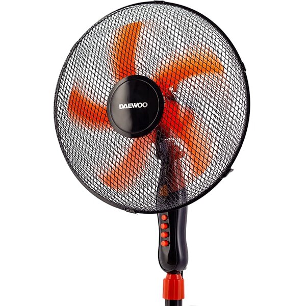 Ventiltor pe podea Daewoo DDV166, 50 W, 3 trepte, 40 cm, 2 m, 153 cm, 43.5 cm, 44 cm, 2.2 kg, inaltime reglabila, Negru