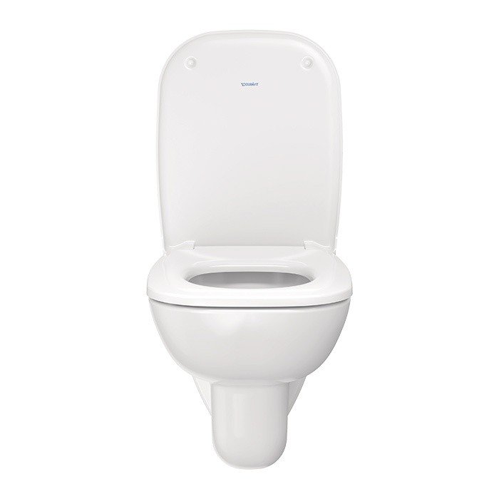 Set vas WC Duravit 45351900A1, D-Code, montaj suspendat, tip clatire jet de apa, tip evacuare orizontala, alb [4]