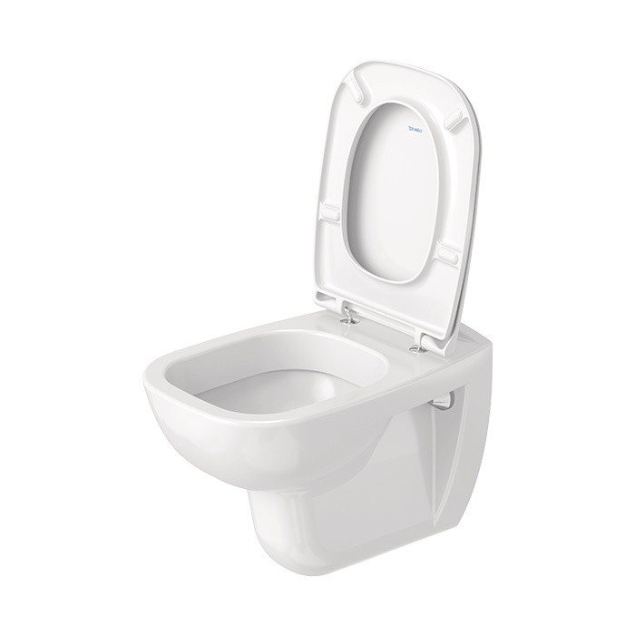 Set vas WC Duravit 45351900A1, D-Code, montaj suspendat, tip clatire jet de apa, tip evacuare orizontala, alb [3]