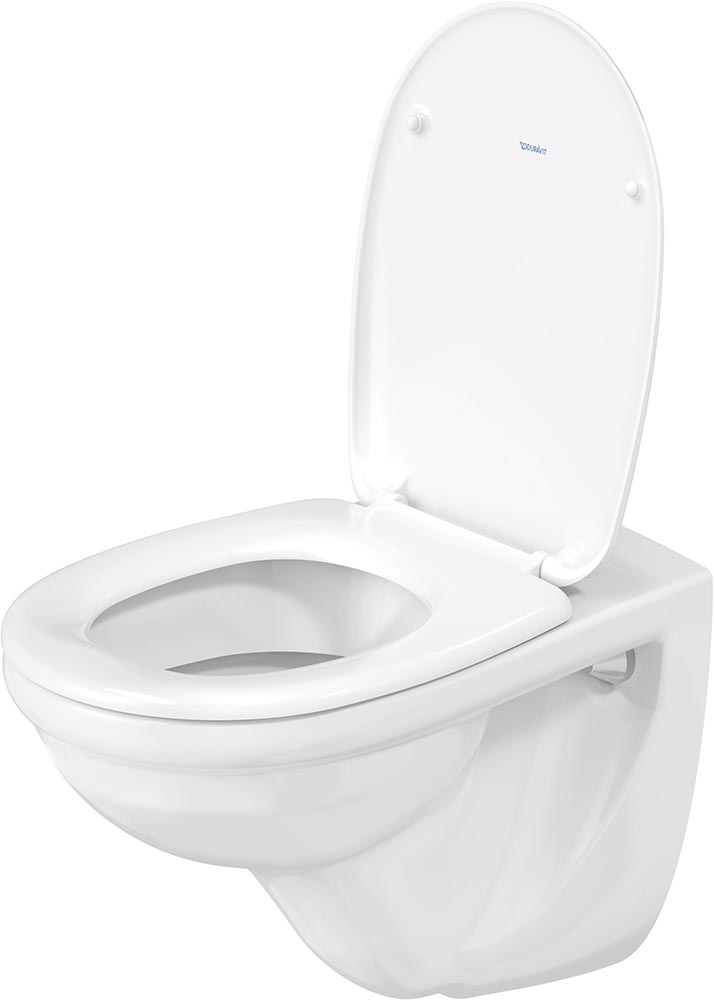 Vas WC Duravit 0184090000, D-Code, montaj suspendat, tip clatire jet de apa, tip evacuare orizontala, alb [4]