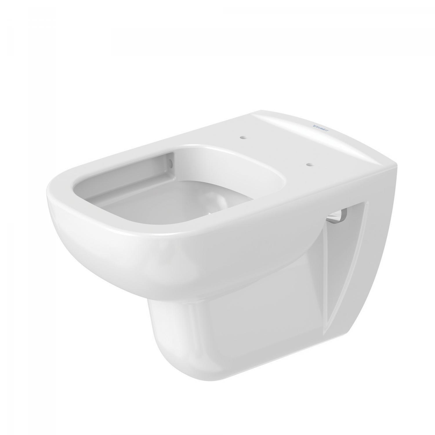 Set vas WC Duravit 45700900A1, D-Code, montaj suspendat, zona montaj interior, tip clatire jet de apa, alb [5]
