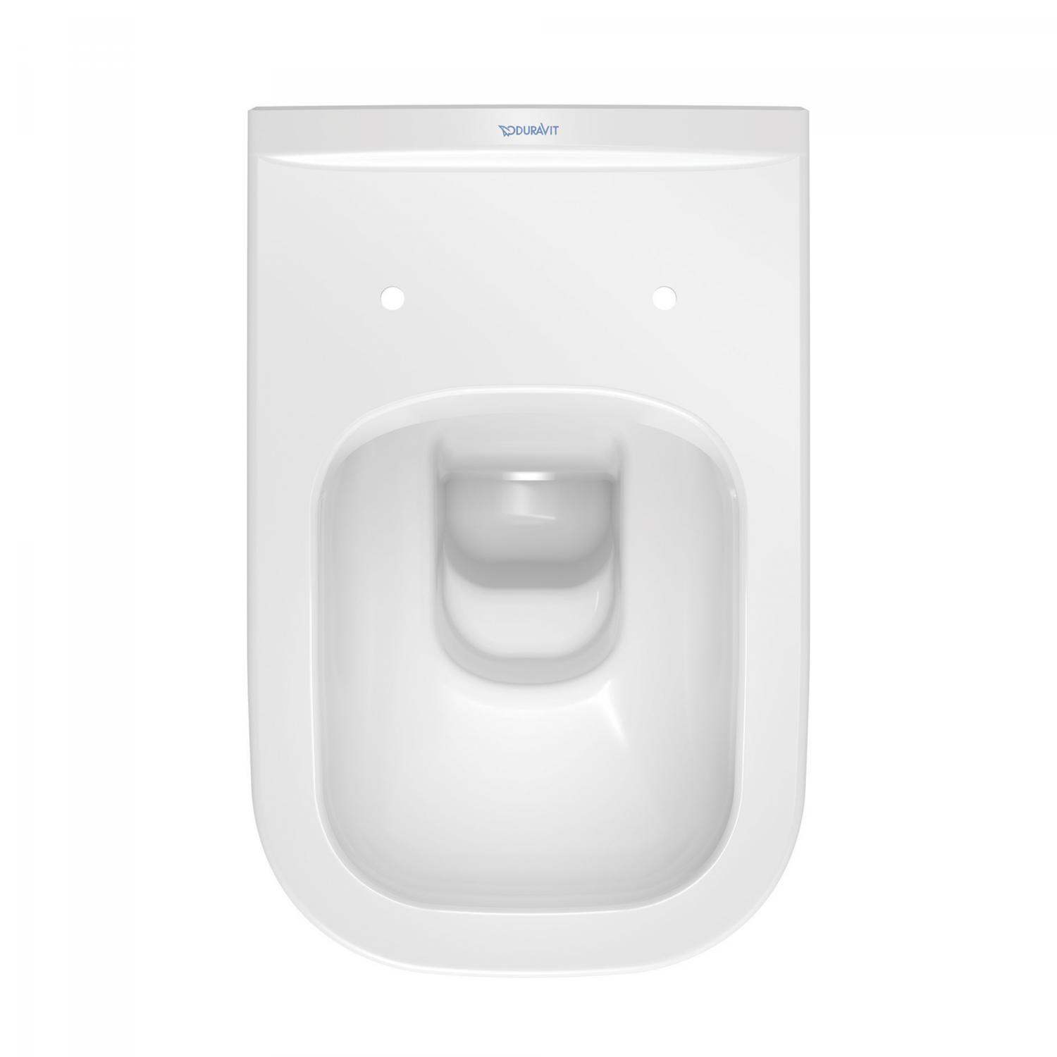 Set vas WC Duravit 45700900A1, D-Code, montaj suspendat, zona montaj interior, tip clatire jet de apa, alb [4]