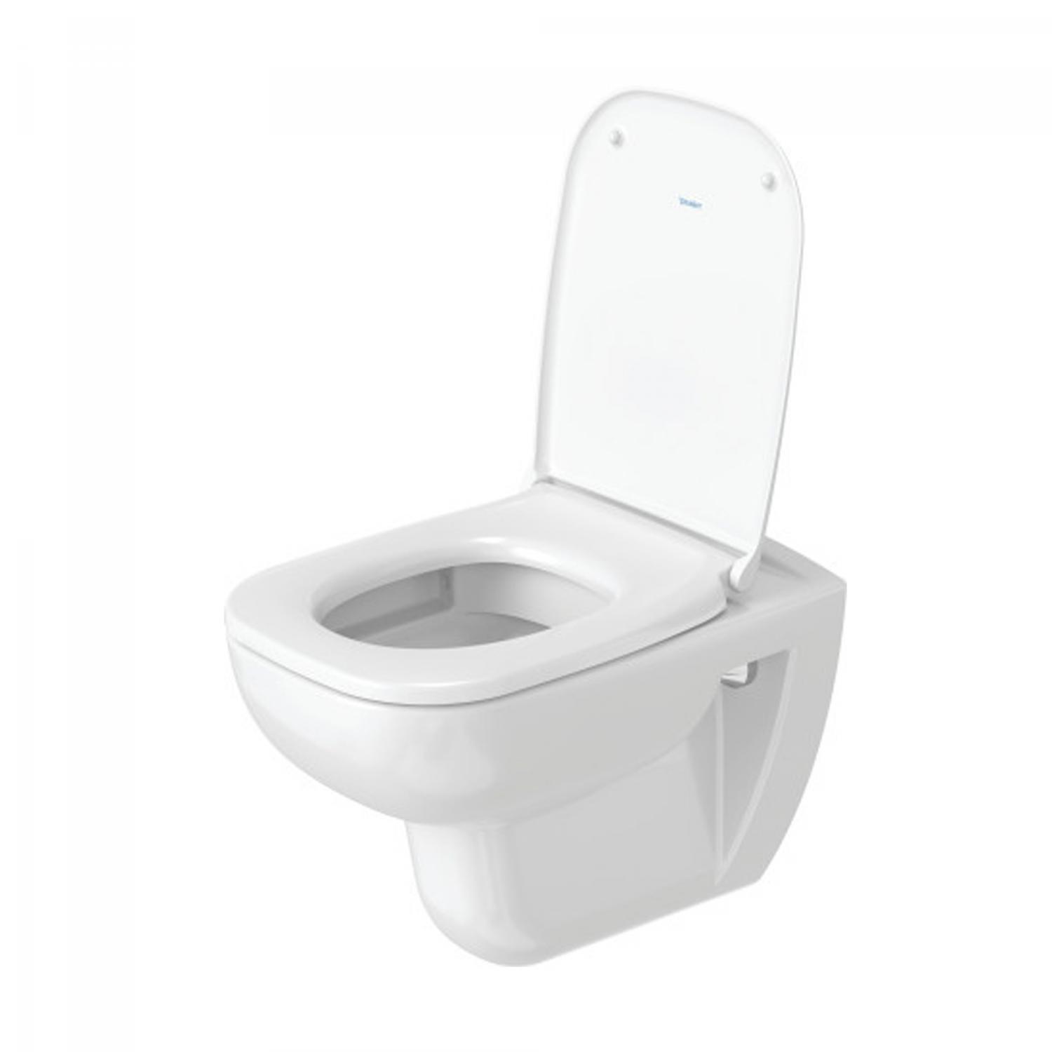 Set vas WC Duravit 45700900A1, D-Code, montaj suspendat, zona montaj interior, tip clatire jet de apa, alb [1]