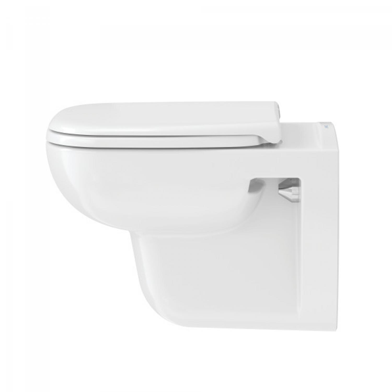 Set vas WC Duravit 45700900A1, D-Code, montaj suspendat, zona montaj interior, tip clatire jet de apa, alb [3]