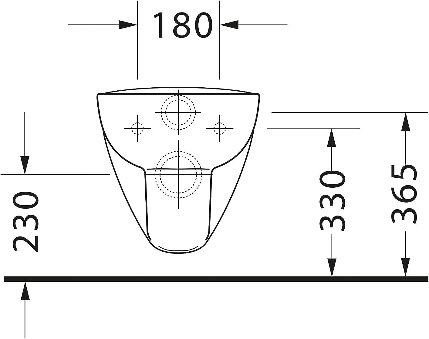 Set vas WC Duravit 45700900A1, D-Code, montaj suspendat, zona montaj interior, tip clatire jet de apa, alb [12]