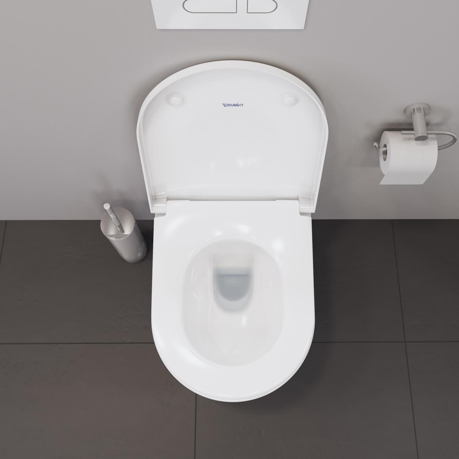 Vas WC Duravit 2578090000, D-Neo, montaj suspendat, zona montaj interior, tip clatire jet de apa, alb [14]