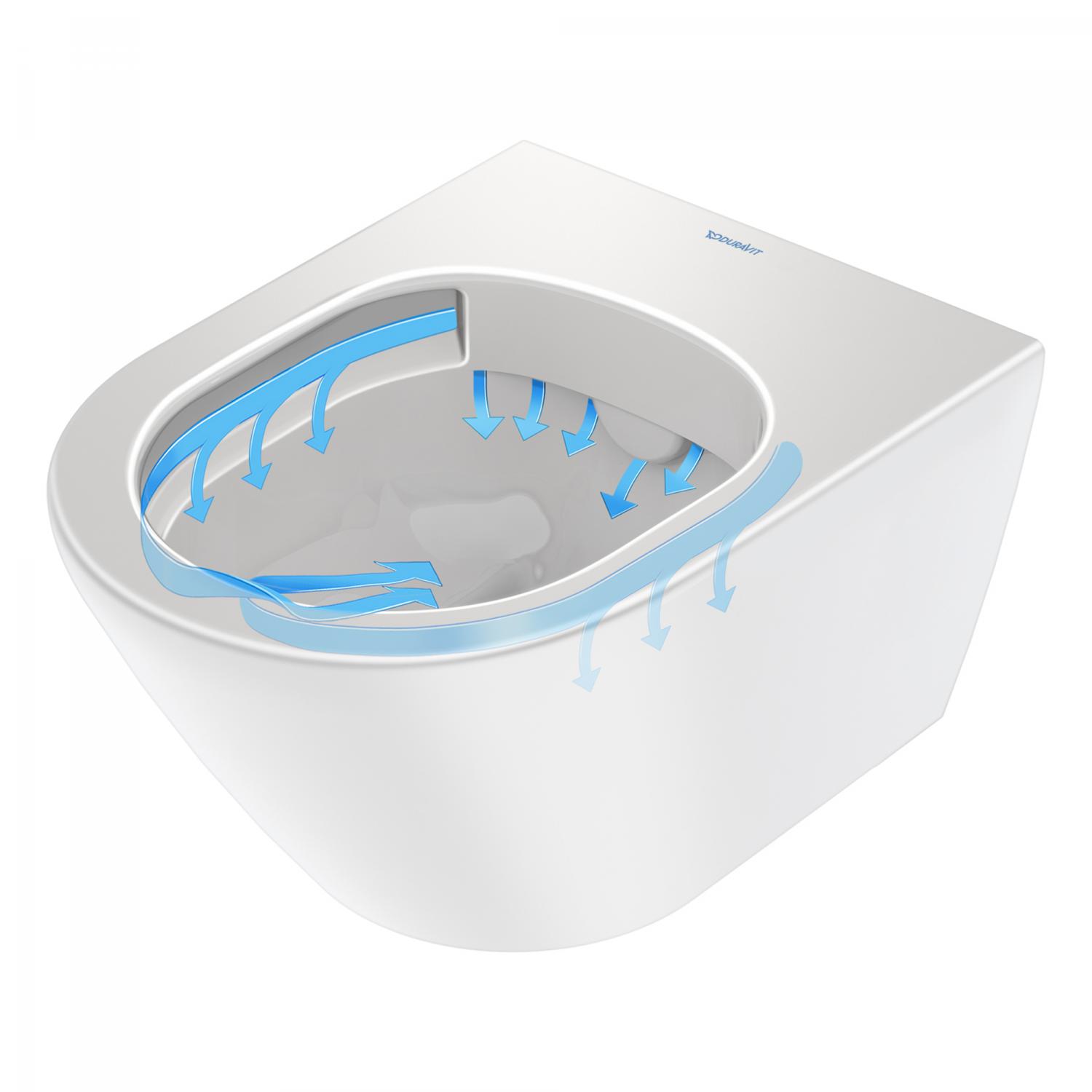 Vas WC Duravit 2578090000, D-Neo, montaj suspendat, zona montaj interior, tip clatire jet de apa, alb [7]
