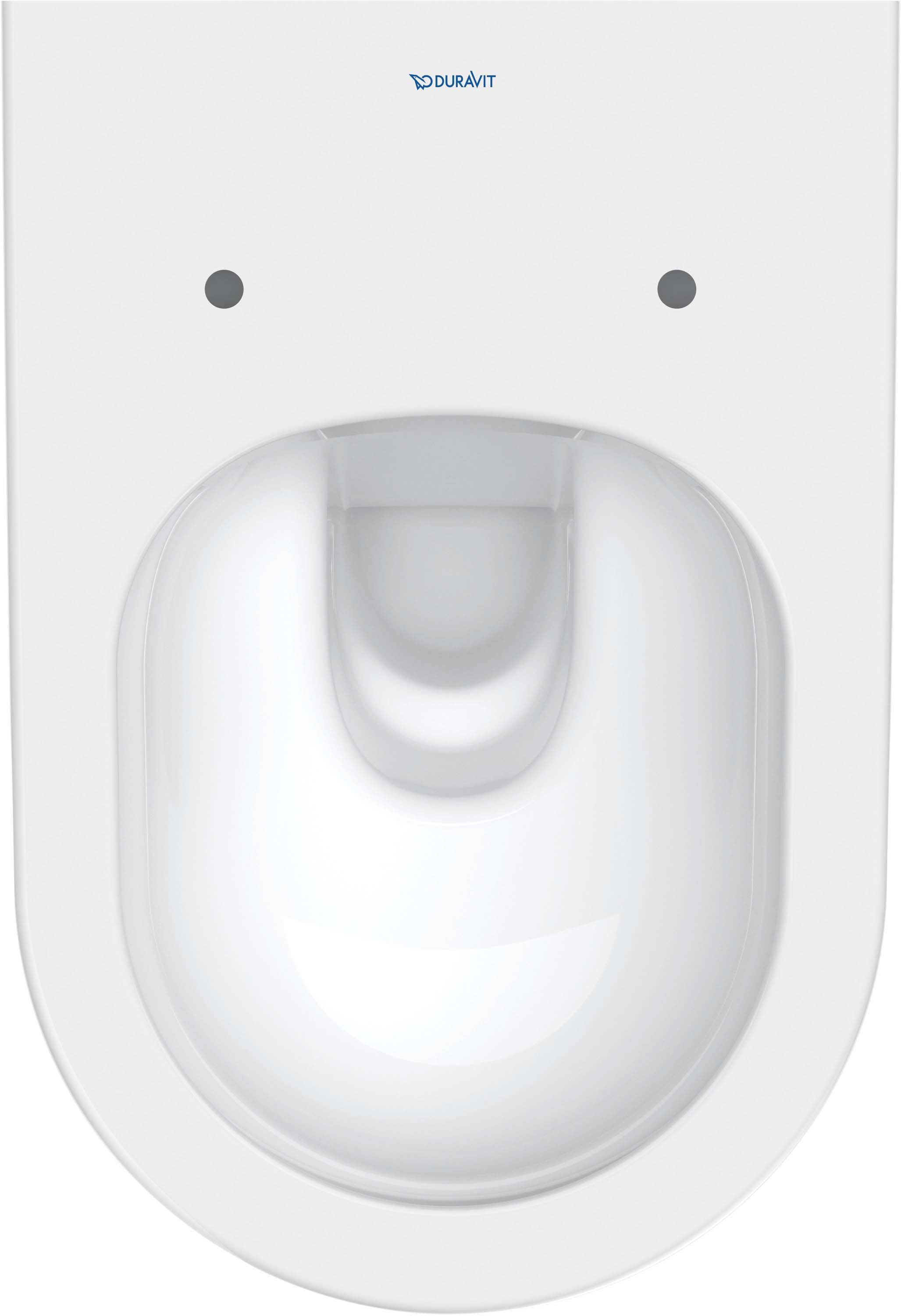 Set vas WC Duravit 45780900A1, D-Neo, montaj suspendat, tip clatire jet de apa, tip evacuare orizontala, alb [6]
