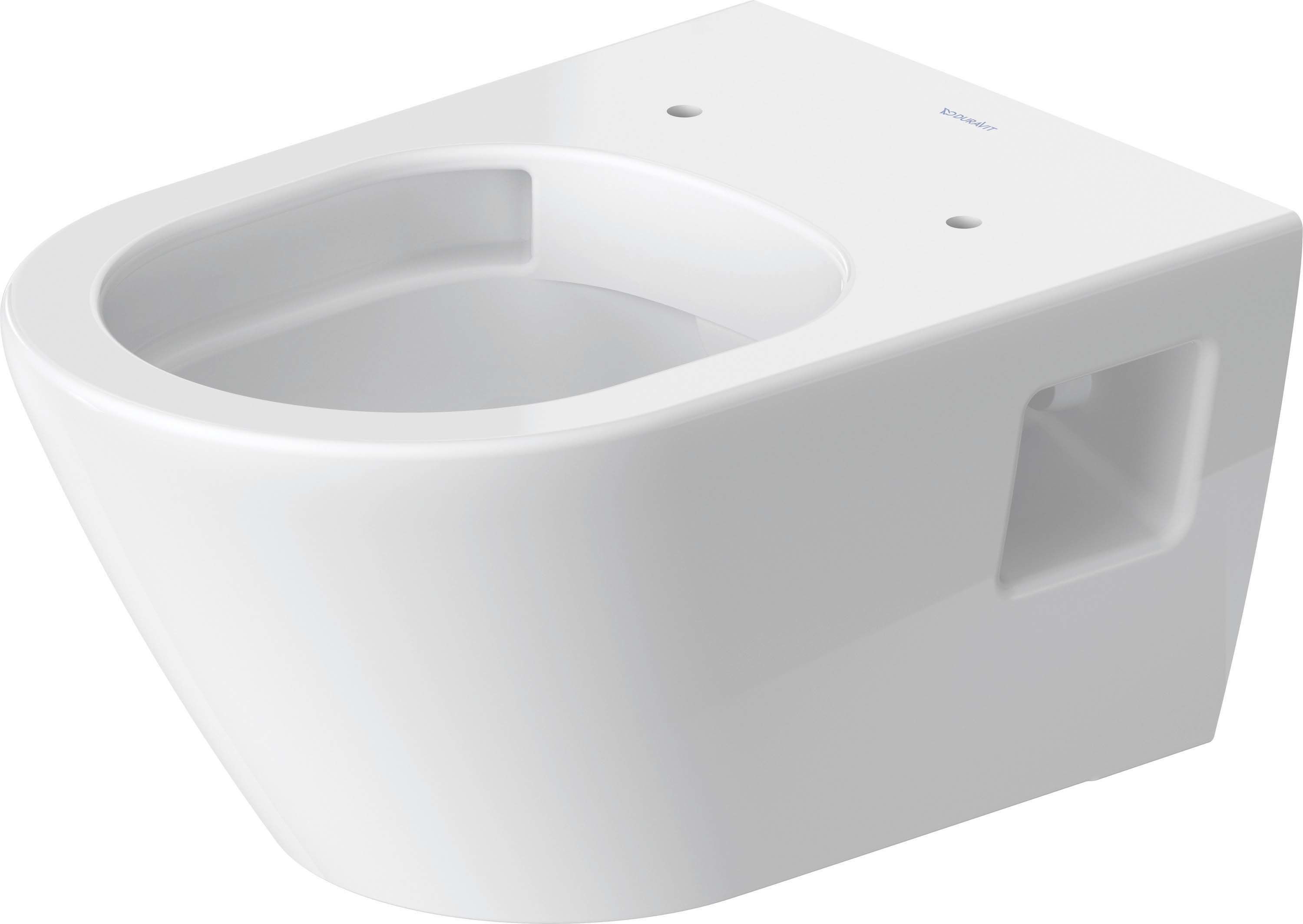 Set vas WC Duravit 45780900A1, D-Neo, montaj suspendat, tip clatire jet de apa, tip evacuare orizontala, alb [5]