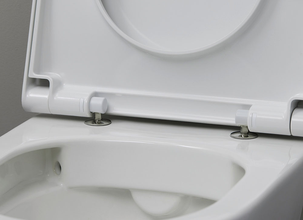 Set vas WC Duravit 45780900A1, D-Neo, montaj suspendat, tip clatire jet de apa, tip evacuare orizontala, alb [8]