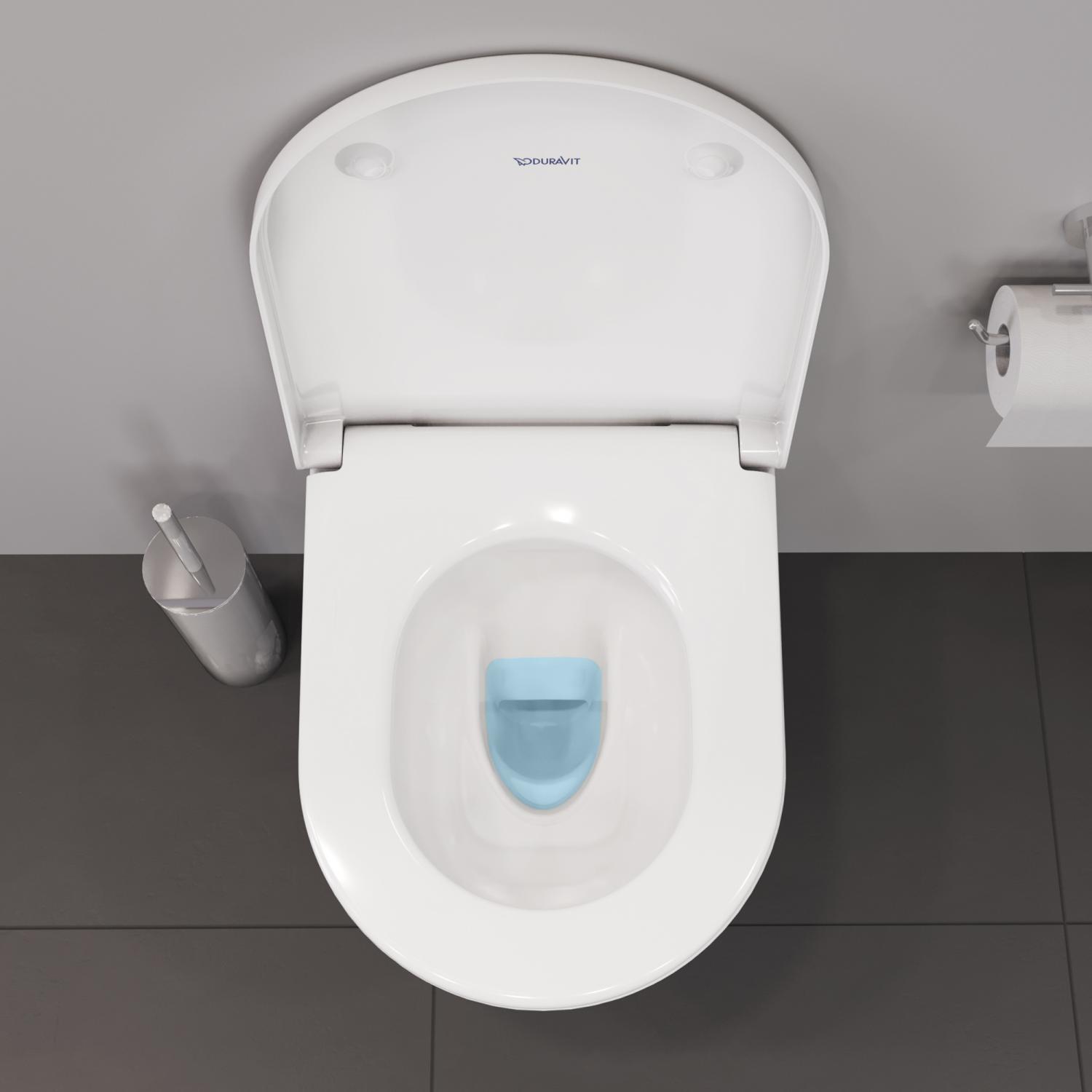 Vas WC Duravit 2588090000, D-Neo, montaj suspendat, zona montaj interior, tip clatire jet de apa, alb [7]