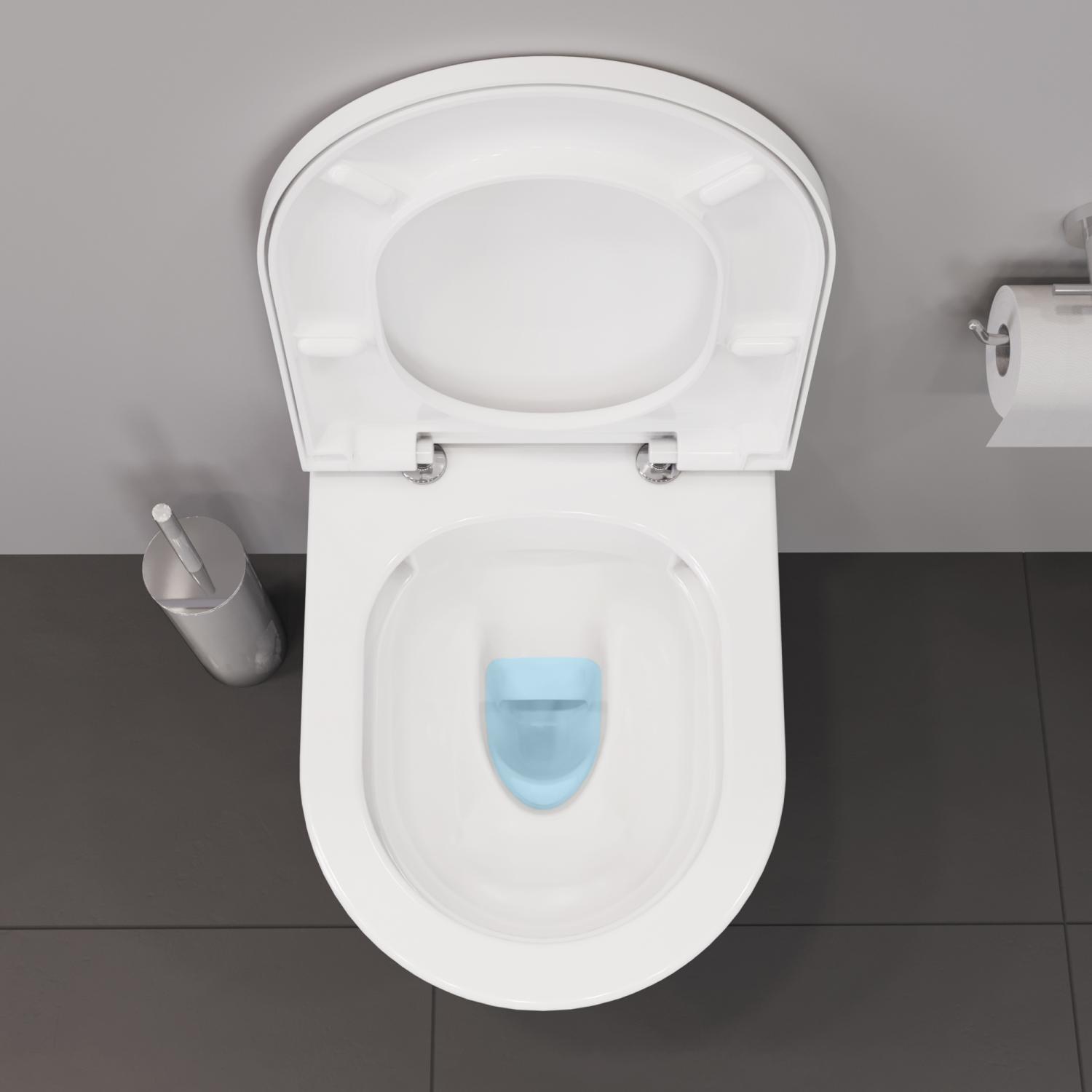 Vas WC Duravit 2588090000, D-Neo, montaj suspendat, zona montaj interior, tip clatire jet de apa, alb [8]